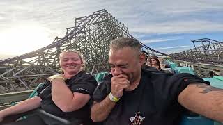 Iron Gwazi 1st TimeREACTION Night Rides and Povs Busch Gardens Tampa HOWLOSCREAM 2023 [upl. by Ecydnak]