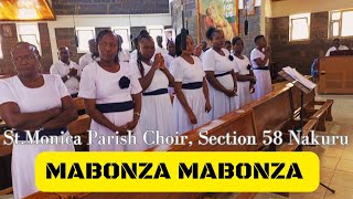 MABONZA MABONZA TATAO YAMBA I StMonica Section 58 Choir Nakuru Kenya [upl. by Esorlatsyrc]