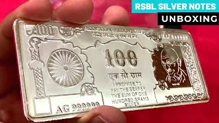 Unboxing RSBL Silver Notes  Made a rookie mistake  CoinBazaar India  Indian Bullionaire [upl. by Ymia]