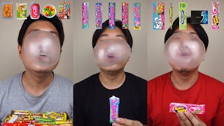 COMPILATION EATING VARIOUS BUBBLE GUM [upl. by Cristie]