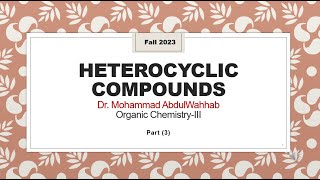 Heterocyclic Compounds Systematic nomenclature of Fused heterocyclic compounds [upl. by Sotnas]