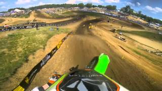 GoPro HD Ryan Villopoto Full Moto 2  Muddy Creek Lucas Oil Pro Motocross Championship 2013 [upl. by Elysia]