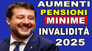 USCITO ORA 01 Luglio 2024 Aumenti Pensioni 2025  Novità INPS su Minime e Invalidità Tutti [upl. by Schnorr921]