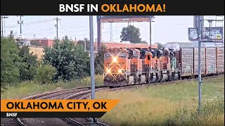 Oklahoma City Oklahoma USA  Virtual Railfan LIVE [upl. by Arihaj]