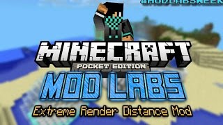 MCPE 095 MOD LABS Extreme Render Distance Mod [upl. by Yesrod]