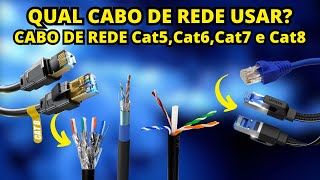 Diferenças entre Cabos RJ45 Cat5e Cat6 Cat7 e Cat8 Melhore o desempenho e velocidade em jogos [upl. by Dlanod]