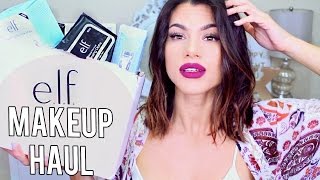 NEW ELF MAKEUP HAUL [upl. by Esyli165]