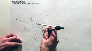 Tutorial Punktsymmetrie Dreieck spiegeln [upl. by Giarc985]