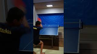 rolling around pingpong Chiquita trick shot 3 shorts [upl. by Berger]