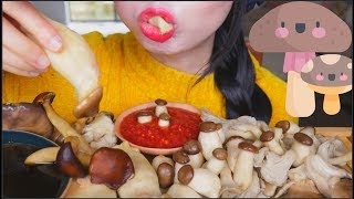 ASMR MUSHROOM FEAST  VEGETABLE EATING SOUNDS  NO TALKING [upl. by Llerroj]