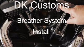 Sportster Iron 883DK Customs Catch Can Breather System Overview amp Install [upl. by Tigdirb]