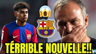 💙❤️💥 Catastrophe pour le Barça  Lamine Yamal indisponible 2 mois lavenir en danger actu du barça [upl. by Cohdwell520]