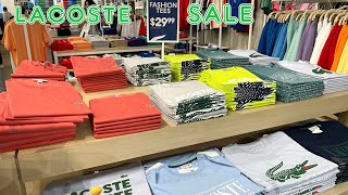 Lacoste Outlet Huge Sale‼️ Deals and Price Drop shop with me [upl. by Wamsley]