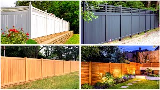 Best Privacy Backyard Fence Designs  Fence Ideas That Enhance Style  Home Decoration Place [upl. by Bergerac610]