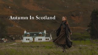 Autumn in the mountains  Slow Travel In Scottish Highlands amp Edinburgh  Cozy October Cabin Living [upl. by Aden]