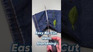 Easy NoCut Hem Shortening Keep the Original Cuff Look [upl. by Malca]