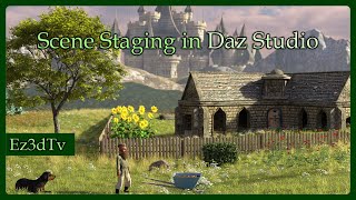 Scene Staging in Daz Studio  Ez3DTv [upl. by Esta189]