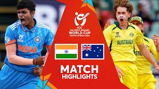 India vs Australia  Final Match Highlights  U19 CWC 2024 [upl. by Doro]