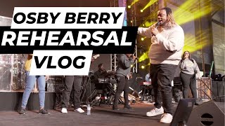 OSBY Berry doing Crazy Runs at Rehearsal Open Heavens Calgary set up VLOG [upl. by Etolas289]