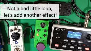 MOOER MICRO LOOPER 2 quick demo [upl. by Ellinet182]