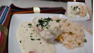 Cómo hacer Pollo con crema ò pollo en crema fácil y delicioso [upl. by Ellives]