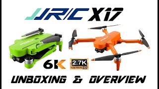 JJRC X17 GPS Drone 6K27K HD Camera 2Axis Gimbal Unboxing Overview [upl. by Diann]