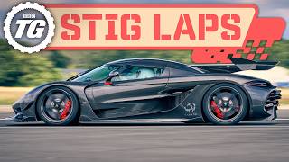 Koenigsegg Jesko Attack 1578bhp vs TG Track  Stig Laps [upl. by Mashe73]