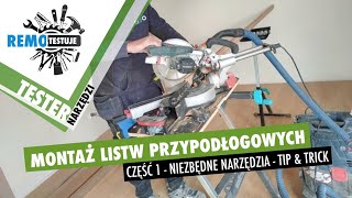 Montaż listew przypodłogowych Część 1 niezbędne narzędzia TIPampTRICK [upl. by Aikcir]