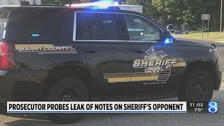 Prosecutor ‘Something feels wrong’ about how notes on sheriff’s opponent were leaked [upl. by Scott266]