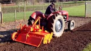 Massey Ferguson 35x With Howard Rotavator [upl. by Files]