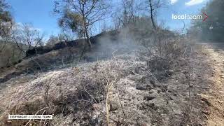 Incendio Albenga la devastazione camminata tra i boschi bruciati [upl. by Nosduh]