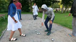 Fun with the boules game [upl. by Nadab]