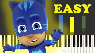 PJ Masks Theme Song Piano Tutorial [upl. by Biles]