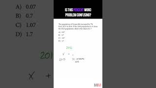 Is this SAT Percent Word Problem Confusing satmath [upl. by Eserehc802]