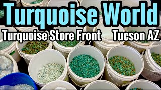 Turquoise World 🩵 Buy Rough Cabs Beads amp More in Tucson AZ [upl. by Ayikaz94]