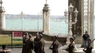 Changing of the guards in Dolmabahçe Palace  Istanbul Turkey [upl. by Jeggar]