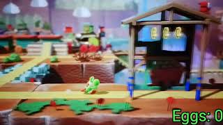 Yoshis Crafted World Minimum Eggs Whistlestop Rails Front Side [upl. by Namara]