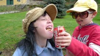 Mentos Cola EXPLOSION in mouth  Super funny experiment [upl. by Morentz395]