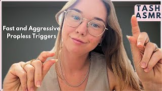 ASMR Fast amp Aggressive Propless Triggers personal attention [upl. by Arrik]