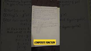 Short Notes of Composite Function  PCM BABA [upl. by Byron]