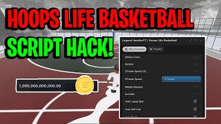 Hoops Life Basketball Script GUI  Hack INFINITE COINS AIMBOT REACH AND MORE PASTEBIN [upl. by Genni]