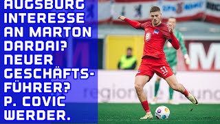 HERTHA NEWS Marton Dardai beim FC Augsburg im Gespräch Neuer Geschäftsführer Patrice Covic Werder [upl. by Eetnwahs]