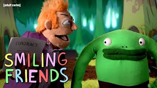 Mr Frog Puppet Version  Smiling Friends  adult swim [upl. by Gris]