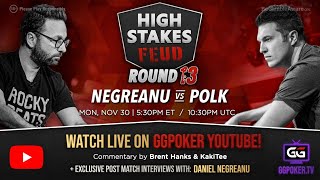 High Stakes Feud  Negreanu vs Polk  Round 13  Exclusive Interview with DNegs [upl. by Haraf865]