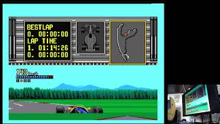 Ferrari Grand Prix Challenge Beglian GP Time Trial Sega Mega Drive Original hardware PAL [upl. by Eudosia]