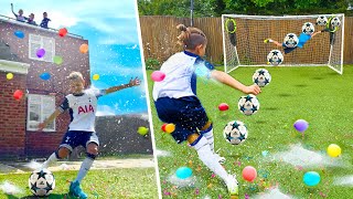 WATER BALLOON PENALTY SHOOTOUT CHALLENGE SCORE FOR  🎈😱 [upl. by Rutherfurd665]