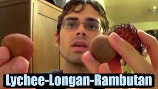 Rambutan Lychee and Longan Comparison  How to Roast Rambutan seeds  Weird Fruit Explorer Ep 61 [upl. by Bleier]