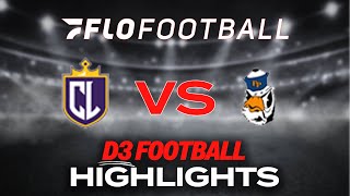 Highlights Cal Lutheran vs PomonaPitzer  2024 SCIAC Football [upl. by Ahsanat235]