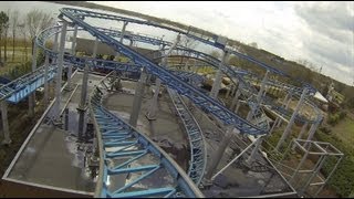 Tyfoon Roller Coaster POV DippieDoe Amusement Park Netherlands [upl. by Notpmah181]