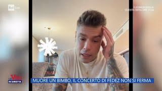 Ozieri il concerto di Fedez tra le polemiche  La vita in diretta 17092024 [upl. by Leeann]